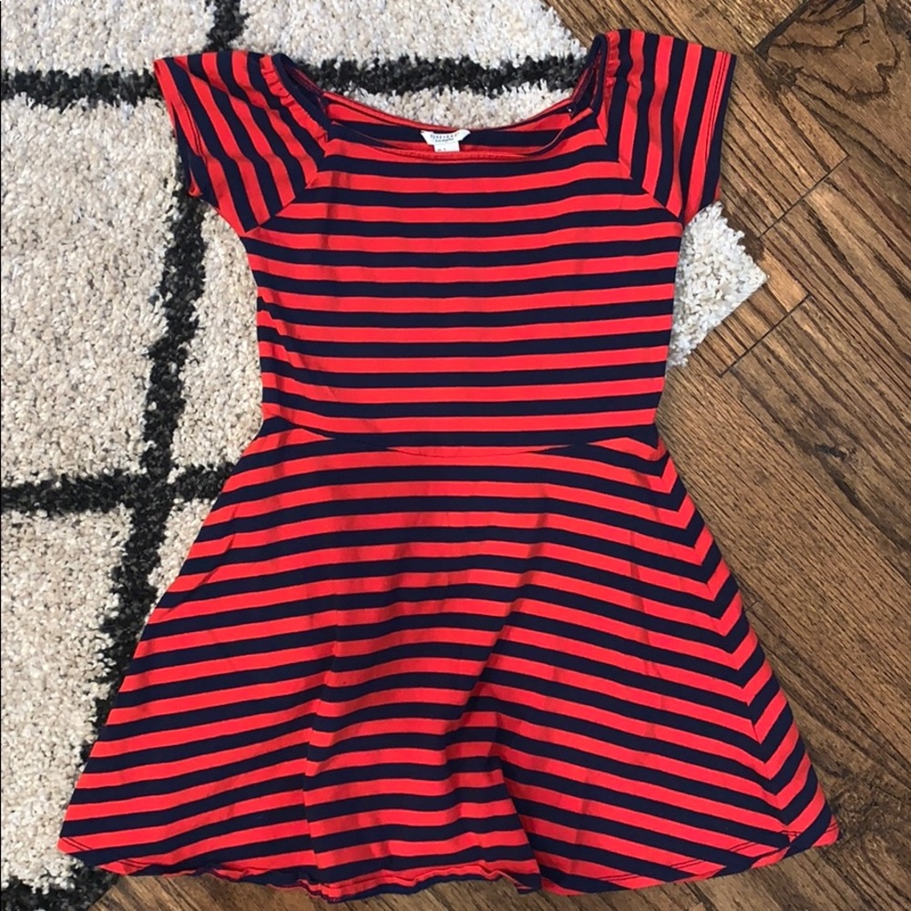 Forever 21 Navy and red stripe Dress